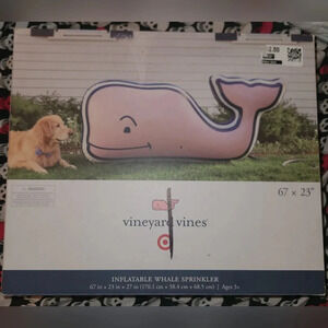 Vineyard Vines Inflatable Whale Sprinkler Pink Blue